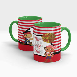Personalized Printed Mugs for Kids Custom Treasure Hunter Series