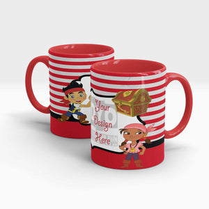 Personalized Printed Mugs for Kids Custom Treasure Hunter Series