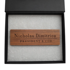 Custom Wooden Engraved Table Name Plate – Personalized Desk Name Plate for Office | Custom Name & Designation Plate