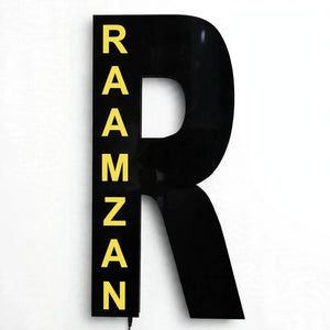Personalized Alphabet Name Wall Hanging Light – Custom Name | Home Decor Pakistan