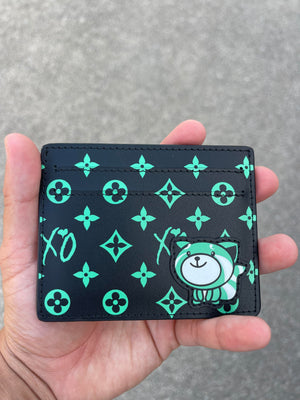Custom Genuine Leather Card Holder - UV Printed