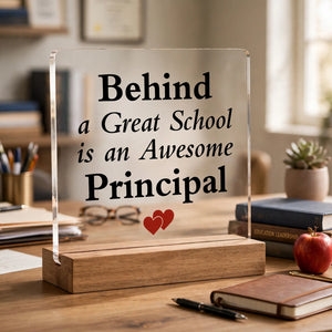 Custom 5x7 Inch Transparent Acrylic Plaque – 6mm Thick with UV Color Printing | Personalized Gift & Desk Decor