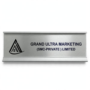 Personalized Metal Table Name Plate – Custom Name & Designation | Design Your Own Pakistan