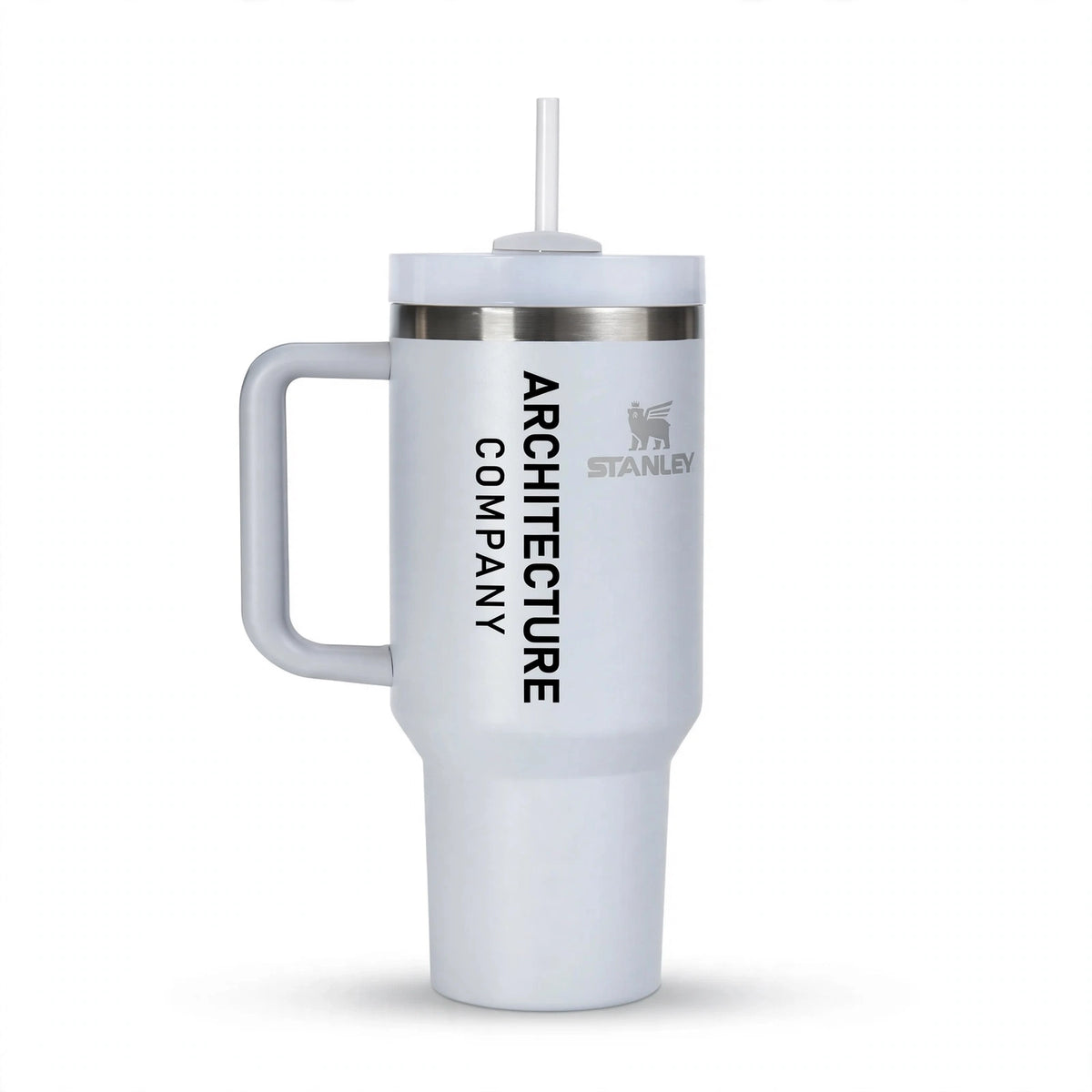 Personalized White Tumbler with Straw – Custom Name & Logo | Gift Pakistan