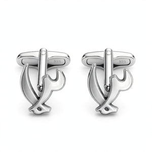 Customized Logo Pair of Cufflinks – Gold, Silver Plated & Pure Silver
