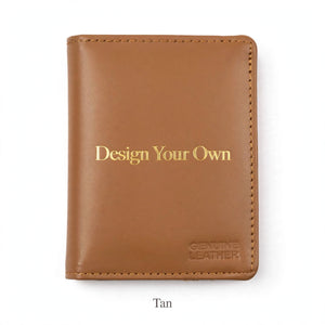 Personalized Slim Genuine Leather Card Holder – Custom Name Engraved | Gift Pakistan
