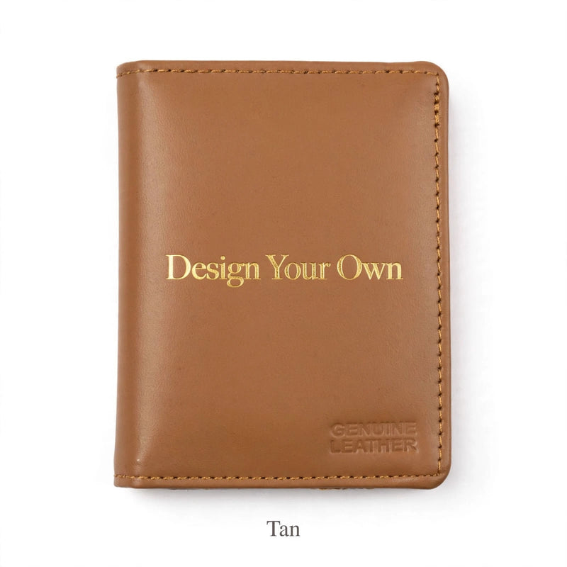 Personalized Slim Genuine Leather Card Holder – Custom Name Engraved | Gift Pakistan