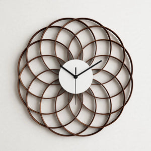 Custom Flower Design Acrylic Wall Clock