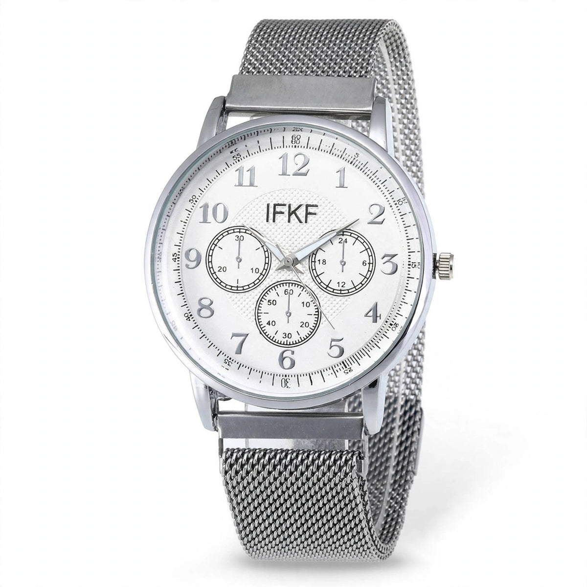 Metal Chain Magnetic Hand Watch for Men – Silver