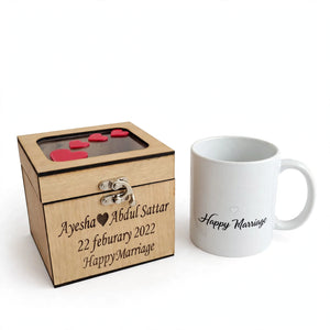 Personalized Mug with Custom Engraved Wooden Gift Box – Custom Name | Design Your Own Pakistan