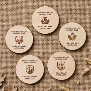 Customized Wooden Name Badges 3mm Alder wood
