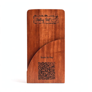 Customized Engraved Solid Wooden Bill Folder - 5x7