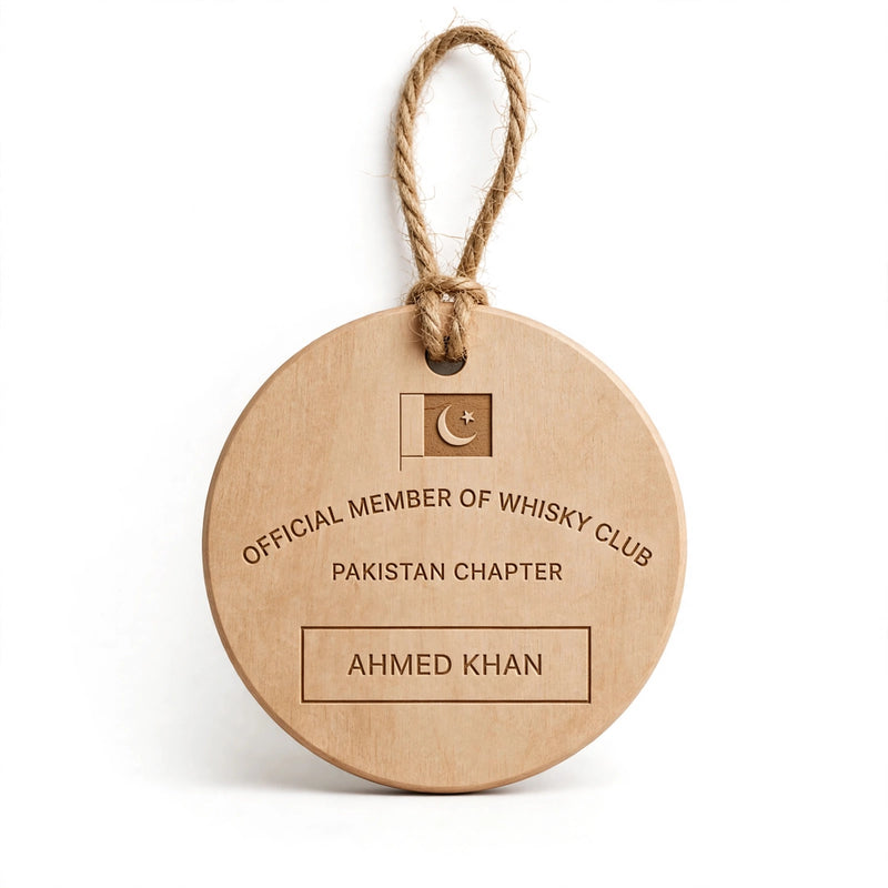 Customized Wooden Name Badges 3mm Alder wood