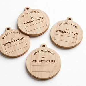 Customized Wooden Name Badges 3mm Alder wood