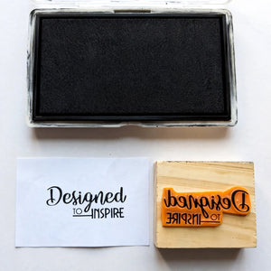 Design Your Own Logo Stamp - With Pad
