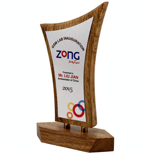 Personalized Wooden Shield Trophy – Custom Logo & Text 5x7 / 6x8 | Award Pakistan