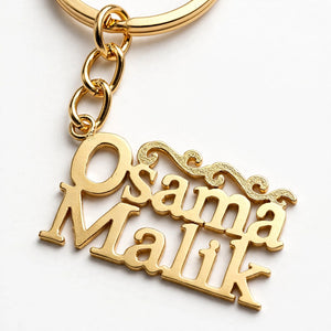 Personalized Name Metalic Keychain