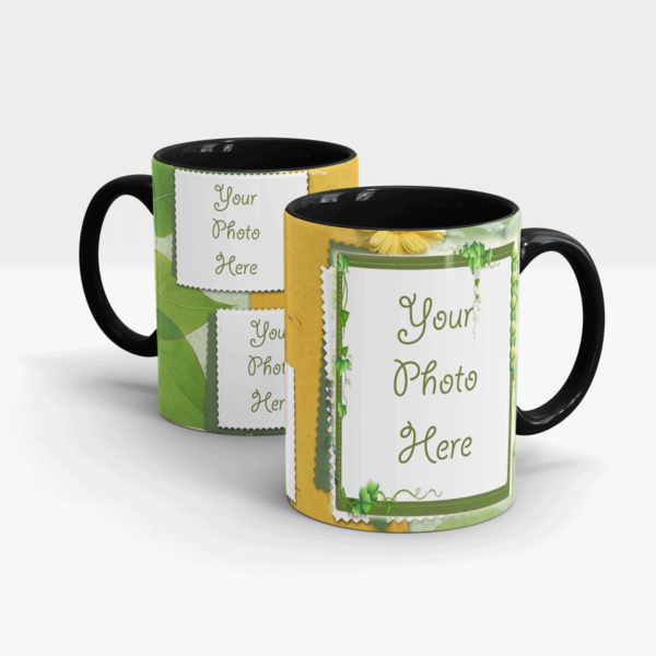 Plant themed Custom Coffee Mug-Black