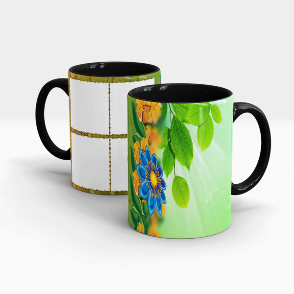 Special Green Series Customized Gift Mug-Black