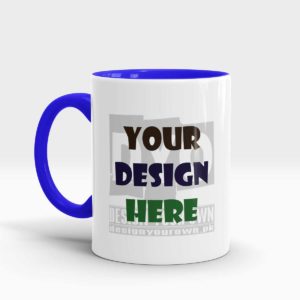 Design Your Own Mug Blue