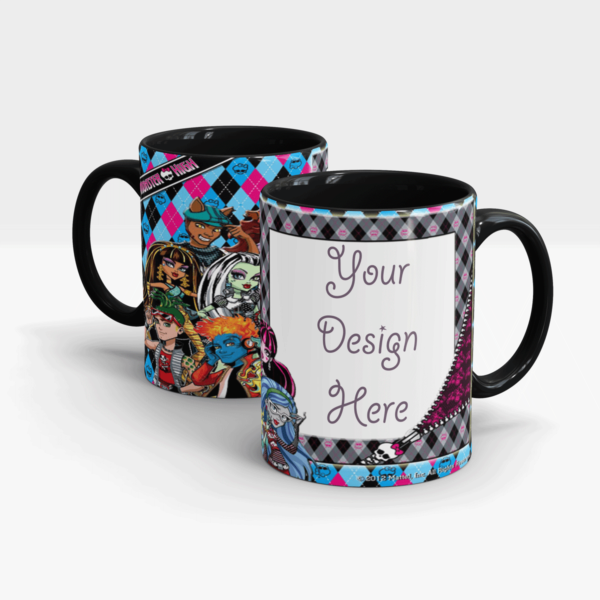 Monster High Personalized Gift Mug Series for Girls-Black