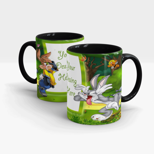 Bugs Bunny Personalized Gift Mug for Kids-Black