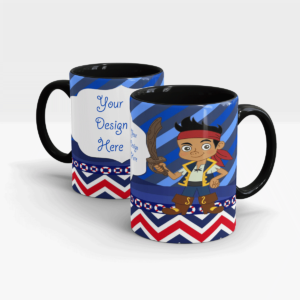 Treasure Hunt Personalized Gift Mug for Kids-Black