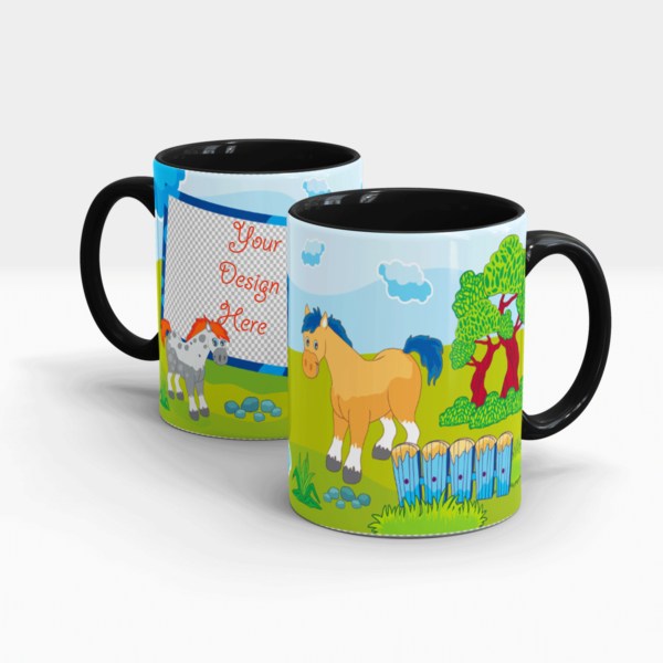 Custom Printed Fun Mug for Kids-Black