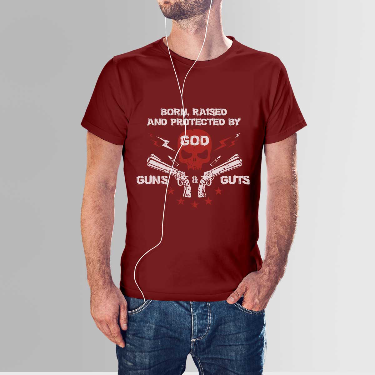 Gods Guns and Guts TShirt Design Your Own Online gift shopping in
