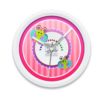 Butterfly stroke design your own new baby gift wall clock