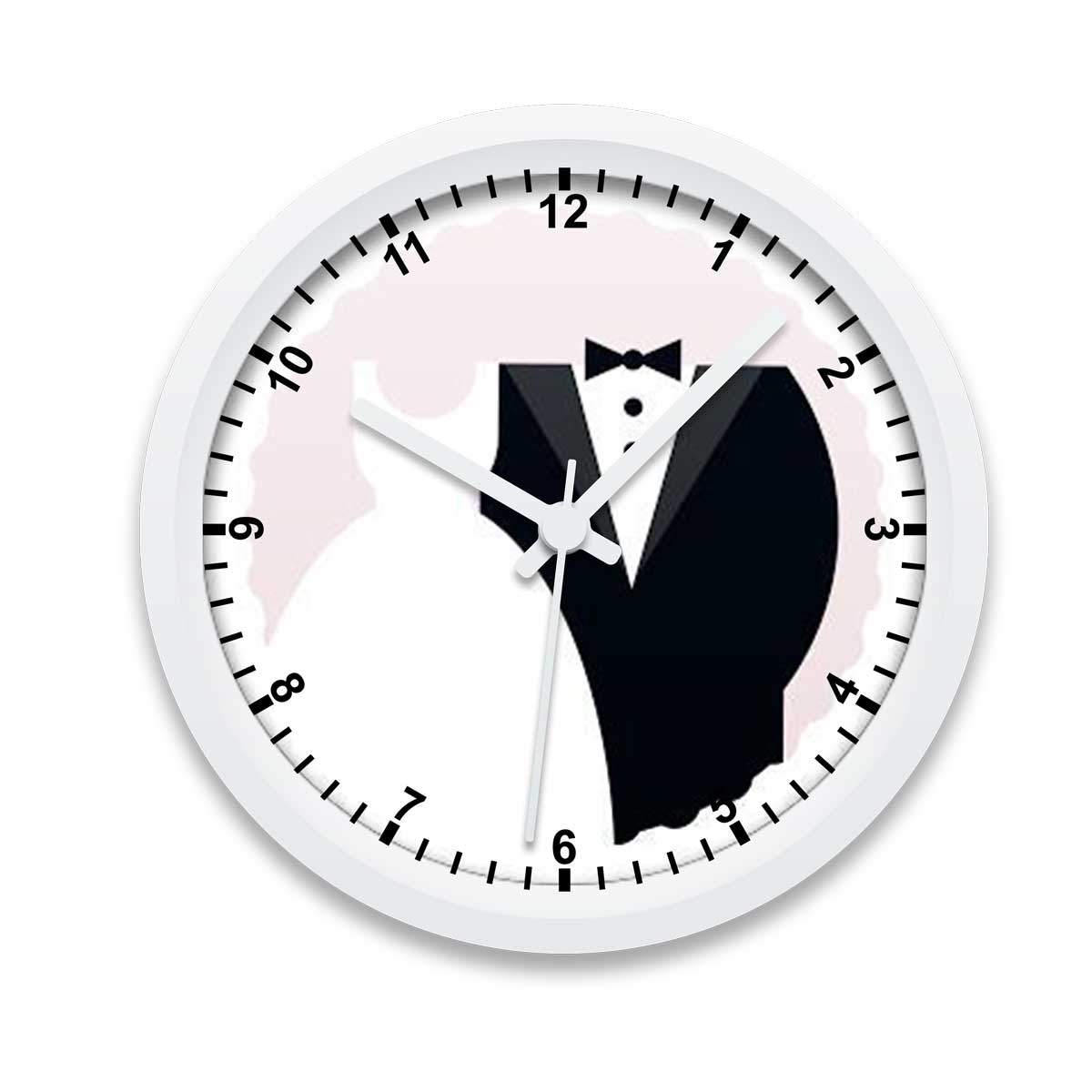 Personalized Wall Clocks for Weddings, Black White | Zazzle | Personalized wall  clock, Wall clock, Clock