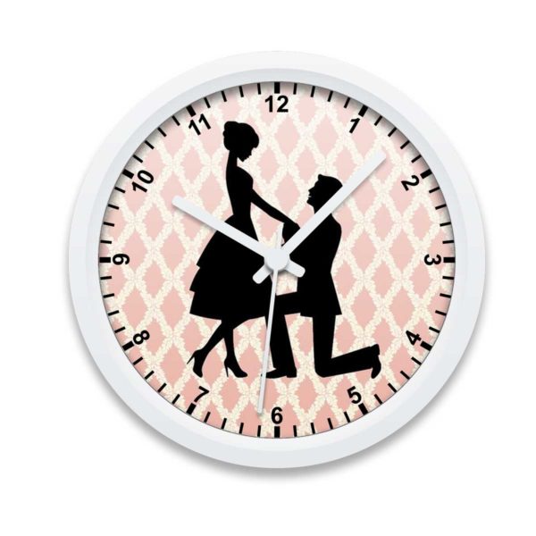Engagement Custom Printed Wall Clock