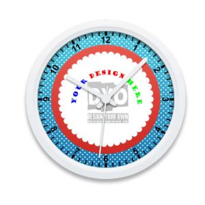 Adolescent design your own gift for boys wall clock