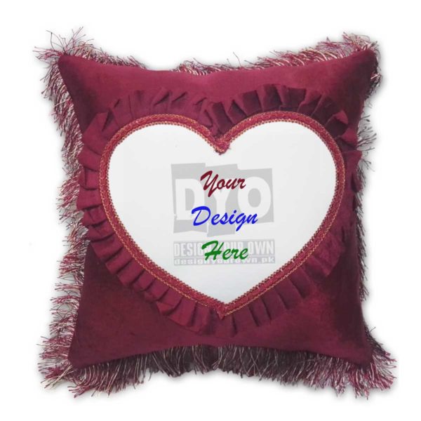 Design Your Own Cushion Heart Design for Gift