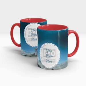 Blue Colored Customized Coffee Mug