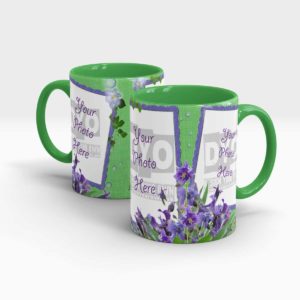 Iris Themed Customized Engagement Gift Mug