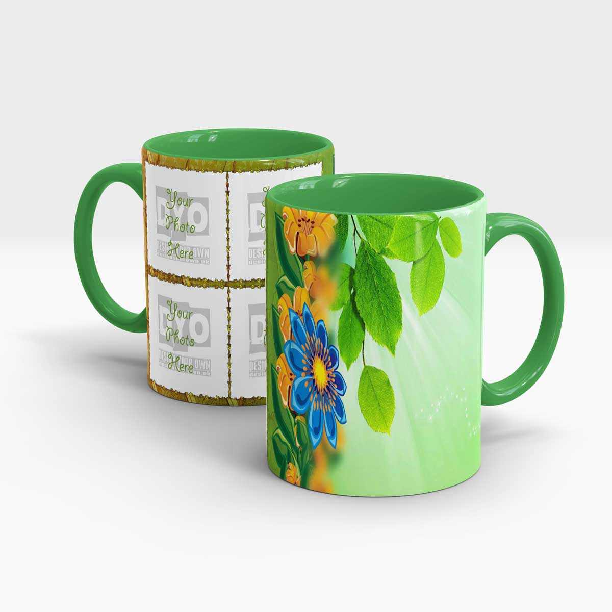 Special Green  Series Customized Gift Mug  Design Your Own 