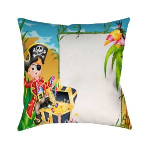 Design Your Own Pirate Gift For Kids Cushion