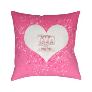 Heart Cushion With Custom Design Valentine Gift Cushion
