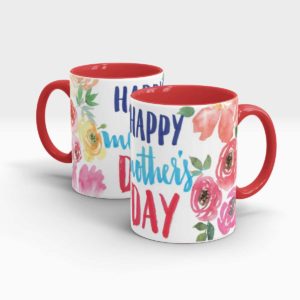 Mothers Day Gift Mug Red