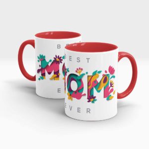Mothers Day Gift Mug Red