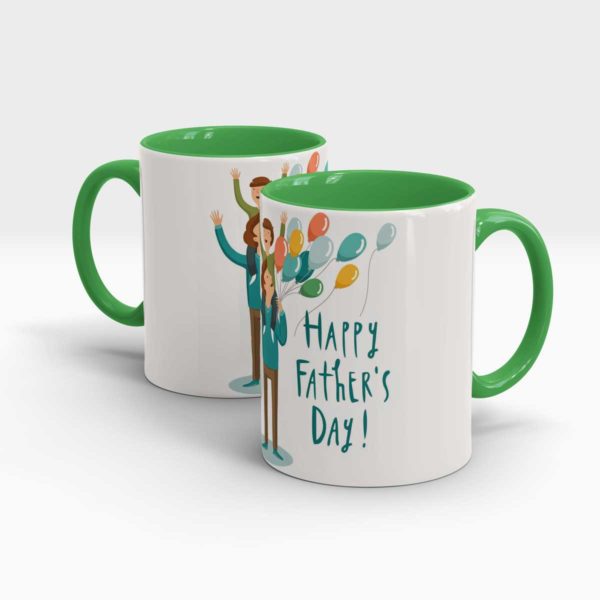 Fathers Day Gift Mug-Green