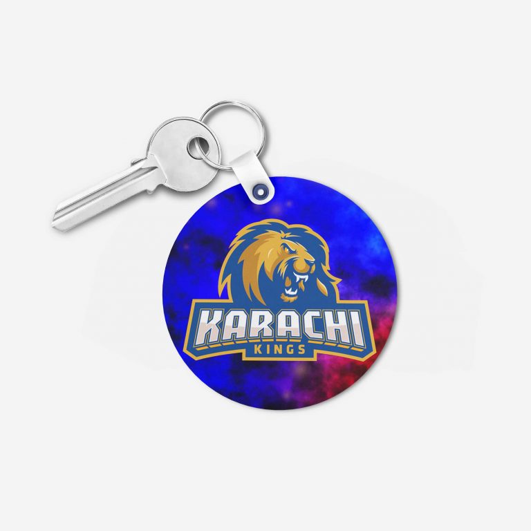 PSL 3 Karachi Kings Key Chain Round Design Your Own