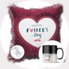 Happy Father's Day Gift Combo Pack (Cushion + Magic Mug + Keychain)