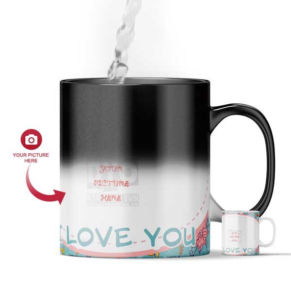 I Love You Customized Magic Color Changing Mug