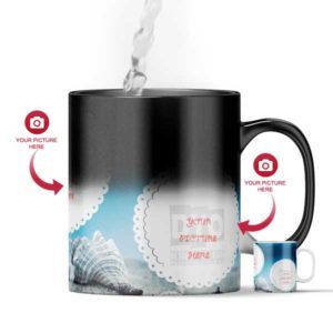 Design Your Own Ocean Life Customized Magic Color Changing Mug