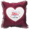 The Best Dad - Father's Day Fancy Red Heart Gift Cushion
