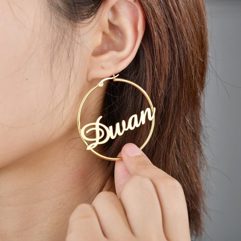 earring with name on it