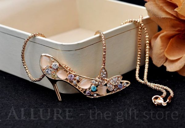 Shoe Necklace with Chain
