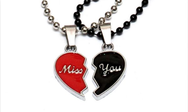 Miss you Heart Necklace